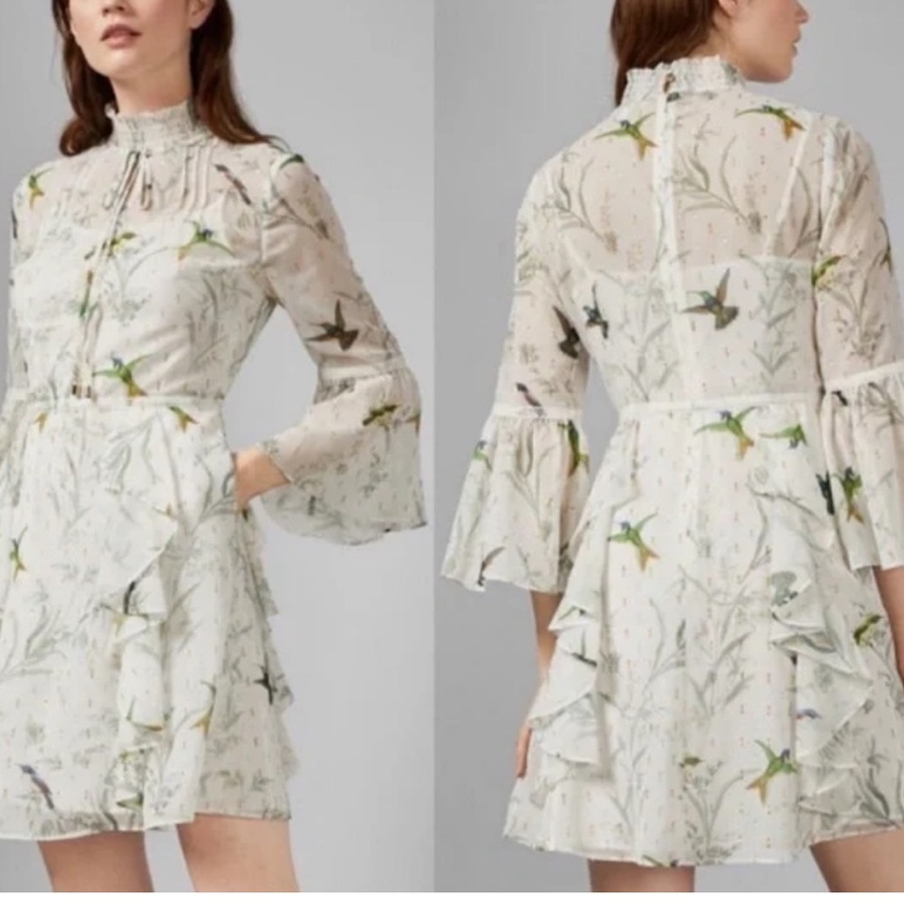Ted Baker London Andray Fortune Layered Ruffle Dress |US Sz 0 NWT